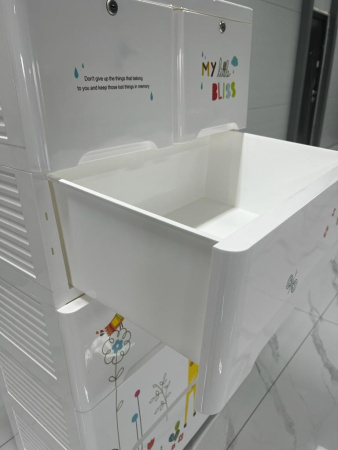 Комод пластиковый Жираф, 5 секций