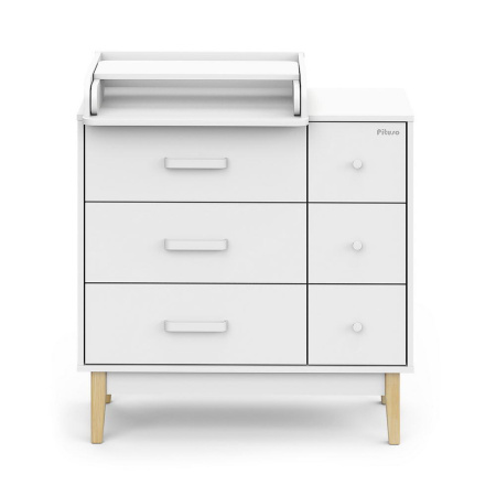 Комод с доводчиками Vintage ЛДСП Белый