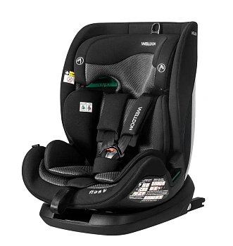 Автокресло Welldon Encore pro 9-36 i-Size 76-150 см (Ebony) черный