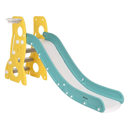 Горка Шаттл с баскет.кольцом Yellow/Желтый,184*44*95h