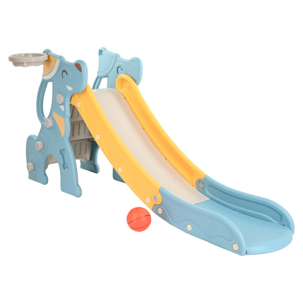 Горка Догги с баскет.кольцом Blue/Голубой, 170*52*82h