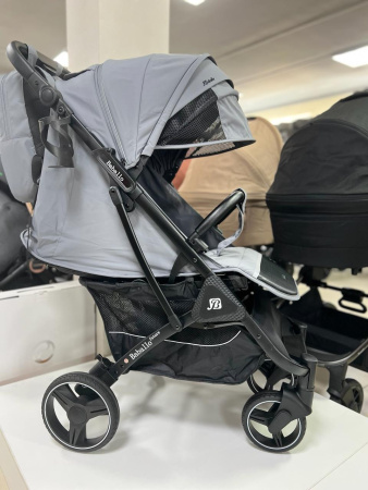 Коляска прогулочная 2024 Babalo Серый Черная рама