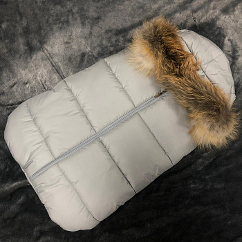 Конверт Монклер Светло-Серый Альполюкс Опушка (62), арт 987