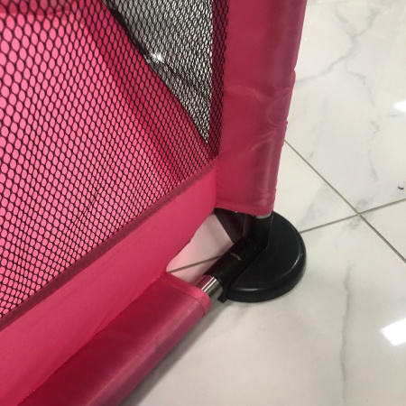 Манеж игровой 6-ти угольный, Розовый, с баскетбольным кольцом