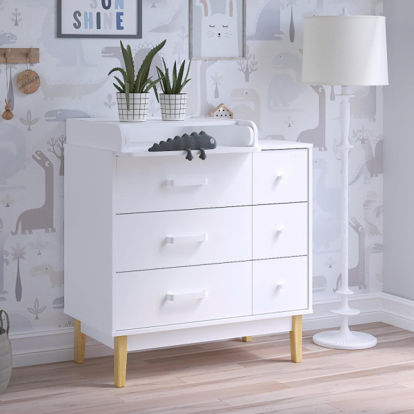 Комод с доводчиками Vintage ЛДСП Белый