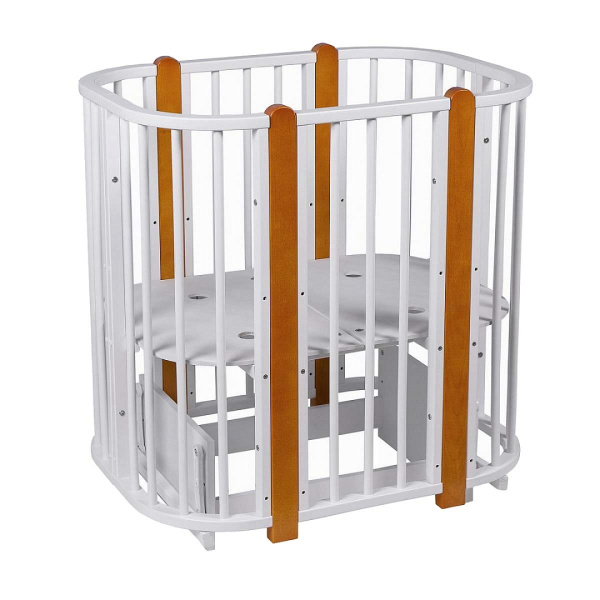 Кровать детская + маятник 5/1 Asti Белый-Бук