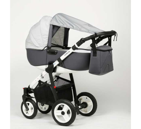 Защитный козырёк для коляски, ПВХ, цвет серый   БК-153