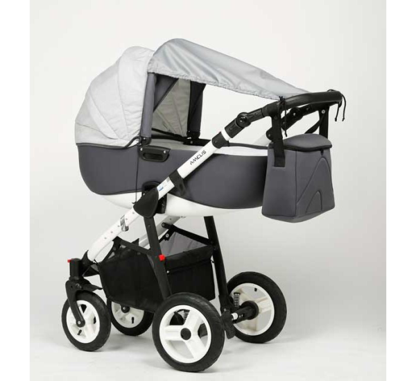 Защитный козырёк для коляски, ПВХ, цвет серый   БК-153