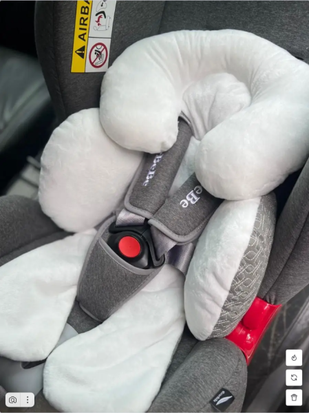 Вкладыш в автокресло для новорожденных. Серый. 15033