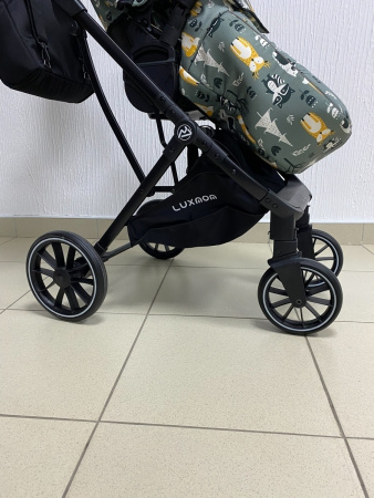 Коляска прогулочная LuxMom 740 Мультфильм/серая рама