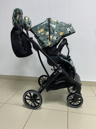 Коляска прогулочная LuxMom 740 Мультфильм/серая рама