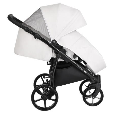 Коляска 3в1 Tutis Novo Кожа White (+Carrello Nova)