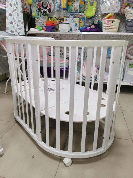 Кровать круг-овал Melissa Белая