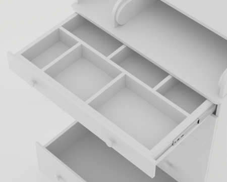 Комод Ecco Molen c доводчиками Белый