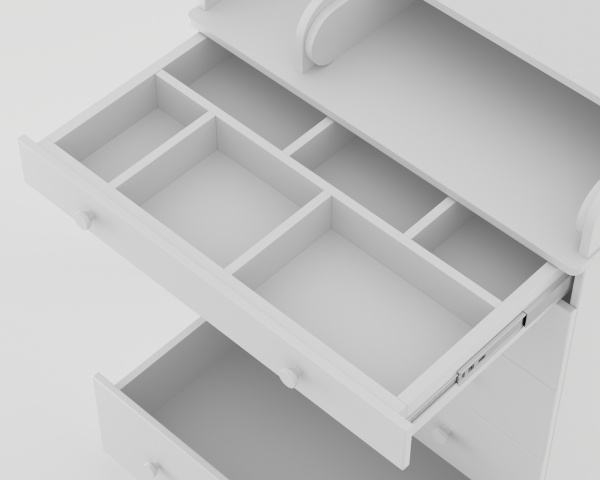 Комод Ecco Molen с доводчиками Белый