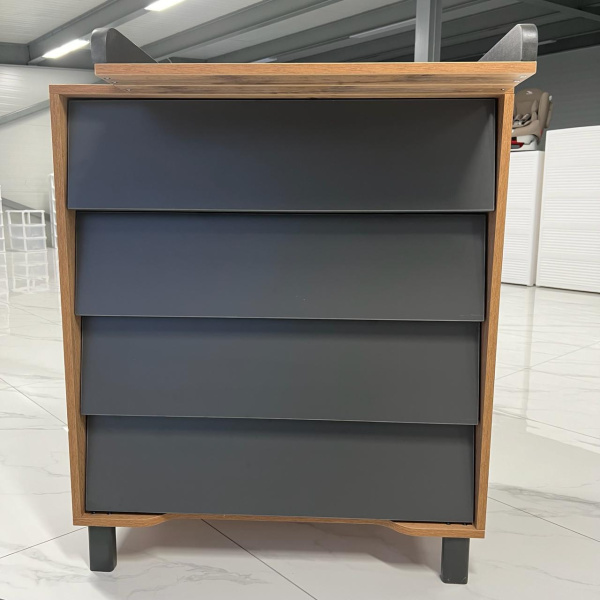 Комод Eva Moon Grey/Бук