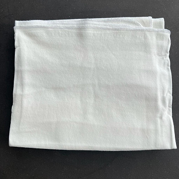 Пеленка трикотажная теплая, белая 90*90см