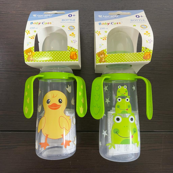Бутылочка Lorelli с ручками 250 мл 1020066