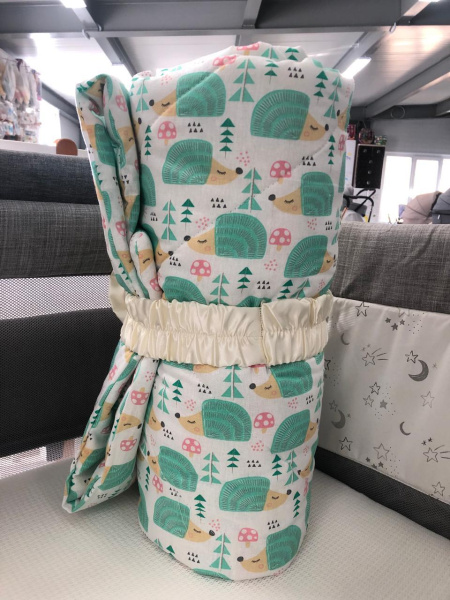 Одеяло ясельное 110*140, синтепон, Ежики