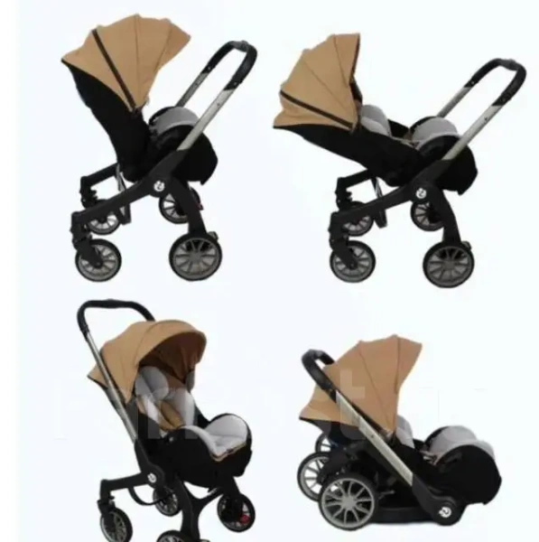 Автолюлька - коляска Luxmom E50 бежевая