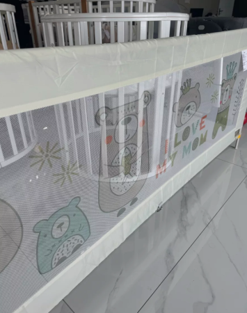 Бортик защитный для кровати, 200см Зверята Бежевый